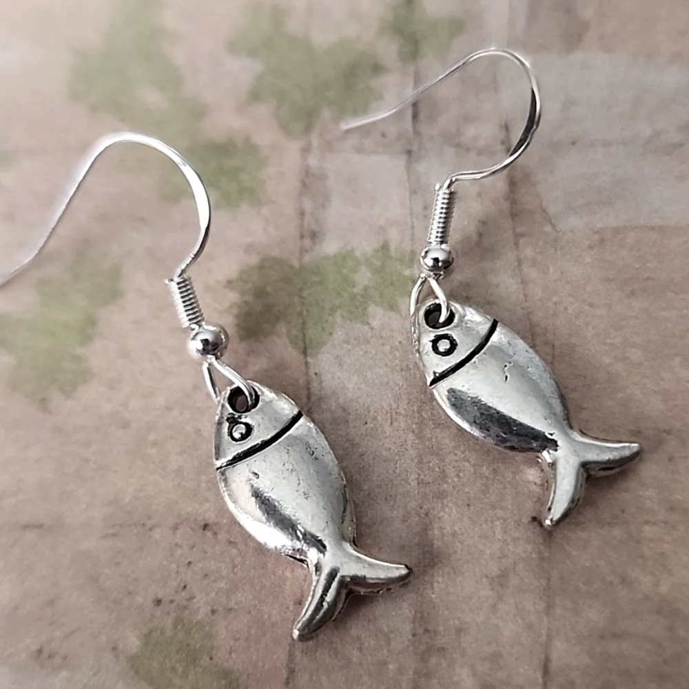 Fish  EARRINGS 925S Post